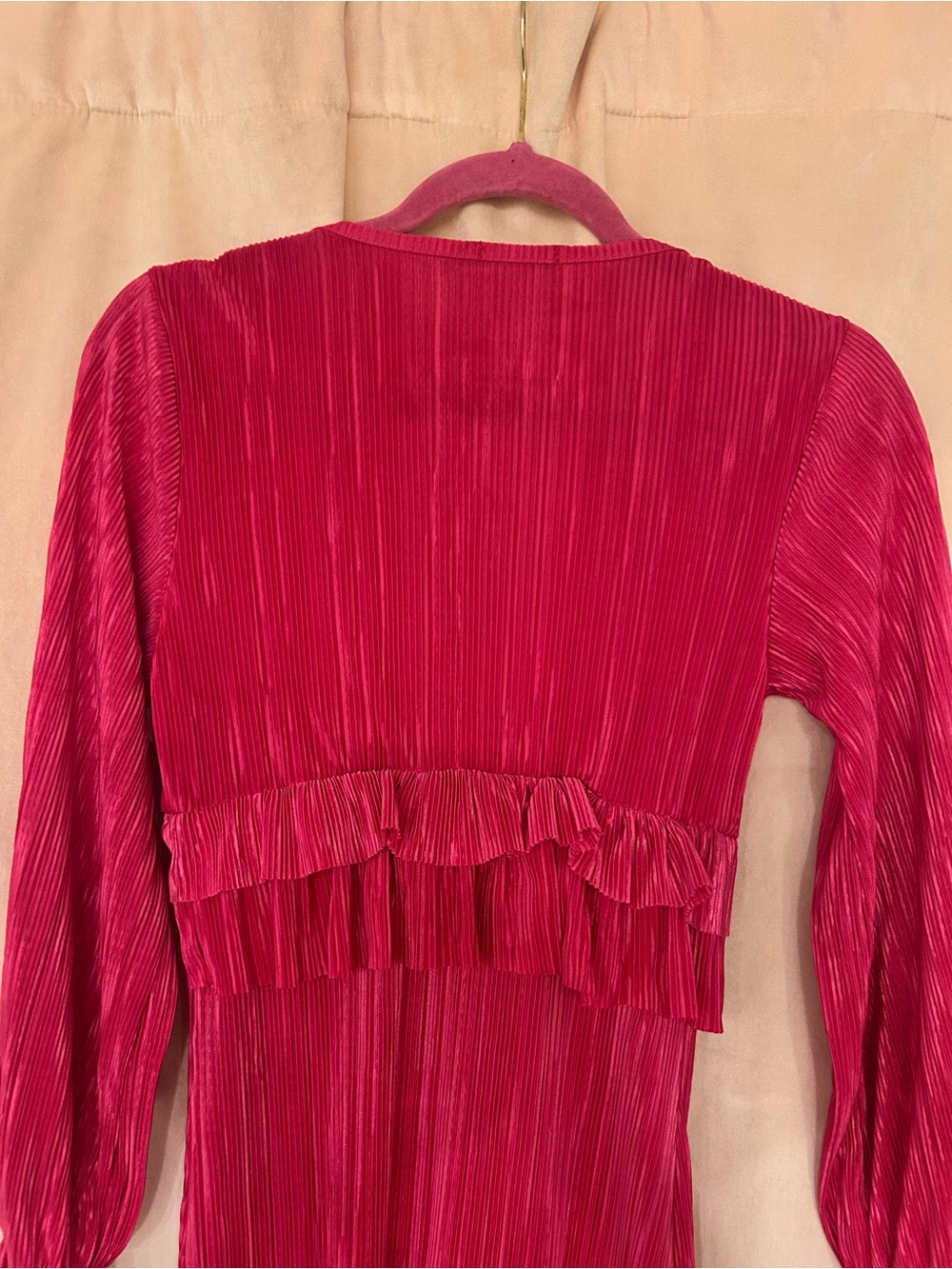 Boohoo Hot Pink Ruffle Maxi Dress - Picture 15 of 15